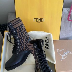 COPY - Combat boots by FENDI size 36. Gorgeous and stylish like NEW!